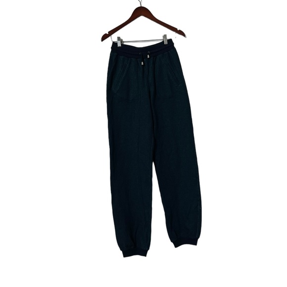 Opening Ceremony Men’s Bicolor Navy Emerald Joggers Sweatpants - Picture 2 of 8